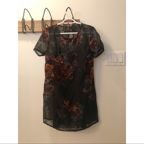 Velvet Floral Dress 🌹 - Picture 3 of 3